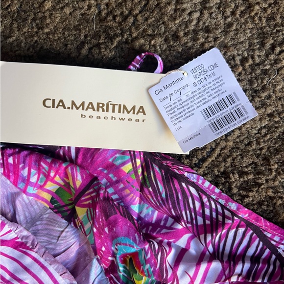 New Cia Maritima Peacock Dress Coverup - Picture 2 of 6